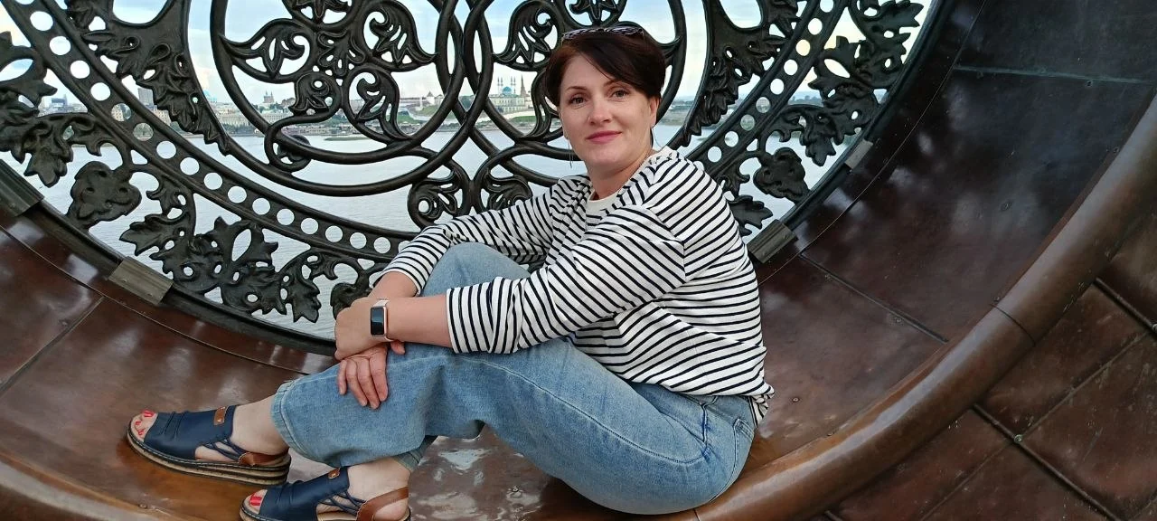 Татьяна на смотровой площадке в Казани